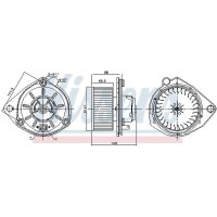 NISSENS 87168 Innenraumgebläse