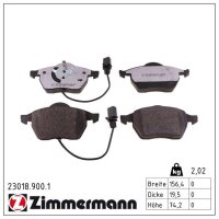 ZIMMERMANN 23018.900.1 Bremsbelagsatz, Scheibenbremse