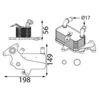 MAHLE CLC 444 000S Ölkühler, Automatikgetriebe