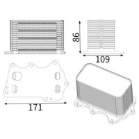 MAHLE CLC 350 001S Ölkühler, Motoröl