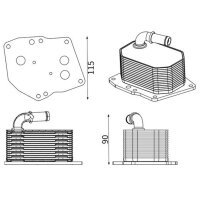 MAHLE CLC 416 000S Ölkühler, Motoröl