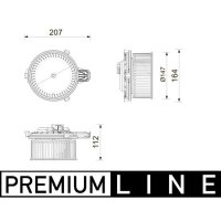 MAHLE AB 443 000P Innenraumgebläse