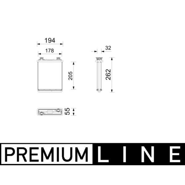 MAHLE AH 357 000P Wärmetauscher, Innenraumheizung