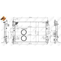 NRF 53454 Kühler, Motorkühlung