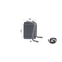MAHLE AH 332 000S Wärmetauscher, Innenraumheizung