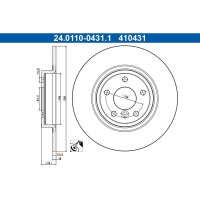ATE 24.0110-0431.1 Bremsscheibe