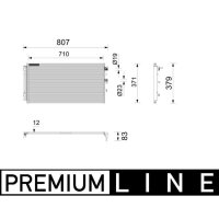 MAHLE AC 1211 000P Kondensator, Klimaanlage