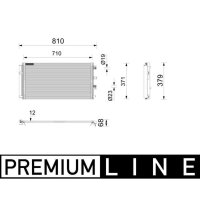 MAHLE AC 1213 000P Kondensator, Klimaanlage