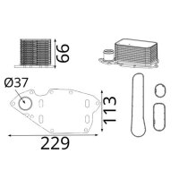 MAHLE CLC 423 000S Ölkühler, Motoröl