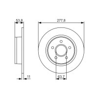 BOSCH 0 986 479 S51 Bremsscheibe