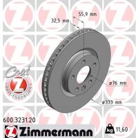ZIMMERMANN 600.3231.20 Bremsscheibe