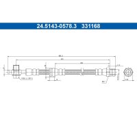 ATE 24.5143-0578.3 Bremsschlauch
