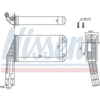 NISSENS 72953 Wärmetauscher, Innenraumheizung