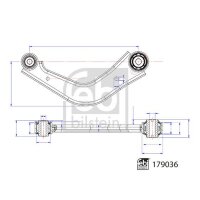 FEBI BILSTEIN 179036 Lenker, Radaufhängung