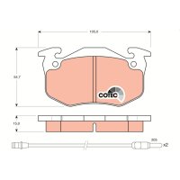 TRW GDB328 Bremsbelagsatz, Scheibenbremse