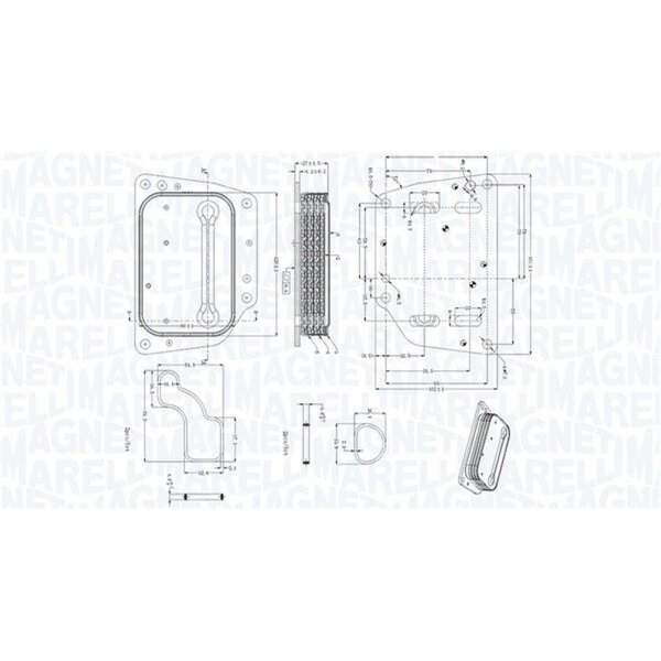 MAGNETI MARELLI 350300005400 Ölkühler, Motoröl