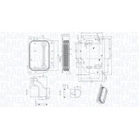 MAGNETI MARELLI 350300005400 Ölkühler,...