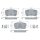 BOSCH 0 986 460 297 Bremsbelagsatz, Scheibenbremse