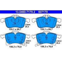 ATE 13.0460-7179.2 Bremsbelagsatz, Scheibenbremse