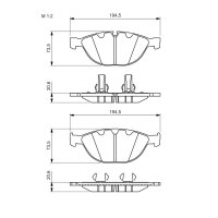 BOSCH 0 986 494 349 Bremsbelagsatz, Scheibenbremse