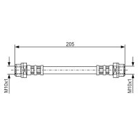 BOSCH 1 987 476 477 Bremsschlauch