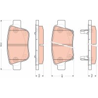 TRW GDB3456 Bremsbelagsatz, Scheibenbremse