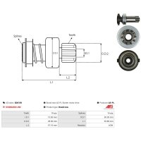 AS-PL SD0169 Freilaufgetriebe, Starter