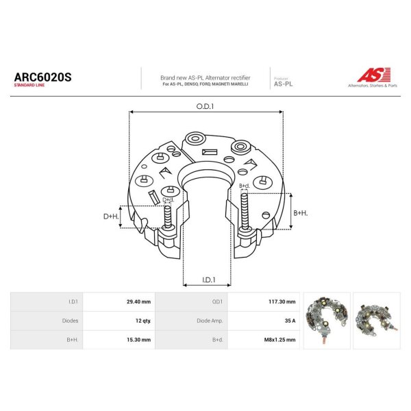 AS-PL ARC6020S Gleichrichter, Generator