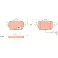 TRW GDB1049 Bremsbelagsatz, Scheibenbremse