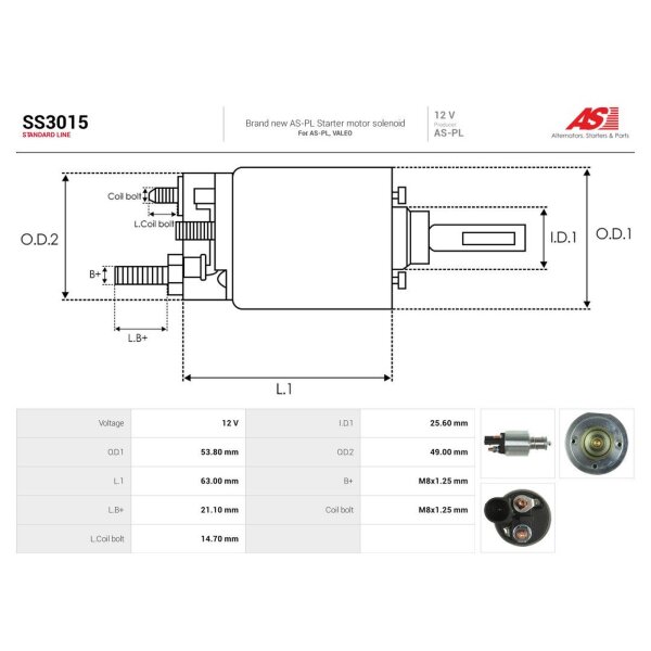 AS-PL SS3015 Magnetschalter, Starter