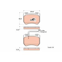TRW GDB1904 Bremsbelagsatz, Scheibenbremse