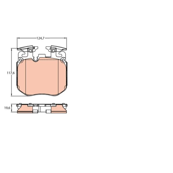 TRW GDB2147 Bremsbelagsatz, Scheibenbremse
