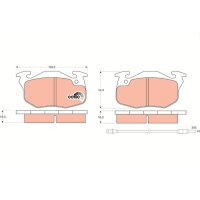TRW GDB327 Bremsbelagsatz, Scheibenbremse