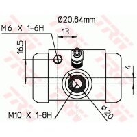 TRW BWF312 Radbremszylinder