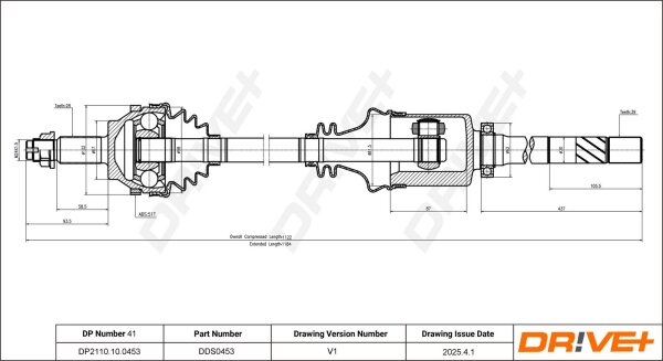 DR!VE+ DP2110.10.0453 Antriebswelle