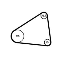 CONTINENTAL CTAM 7PK1051 ELAST K1 Keilrippenriemensatz