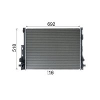 MAHLE CR 2605 000P Kühler, Motorkühlung