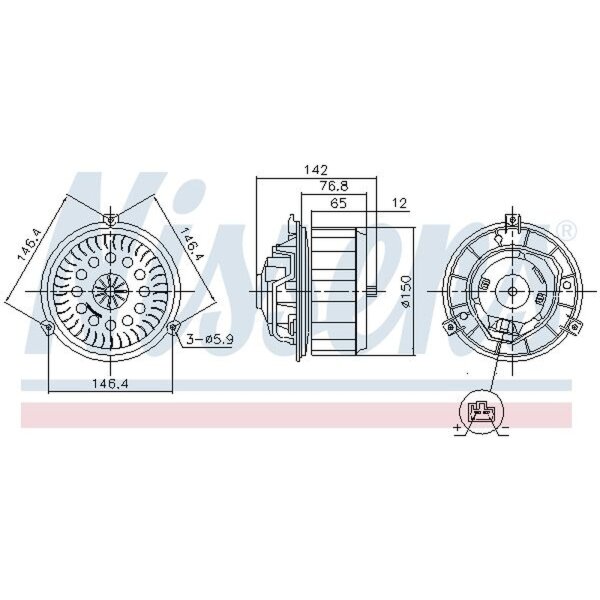 NISSENS 87623 Innenraumgebläse