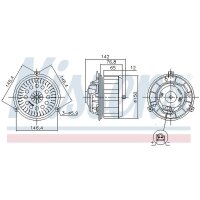NISSENS 87623 Innenraumgebläse