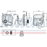 NISSENS 996401 Ausgleichsbehälter, Kühlmittel
