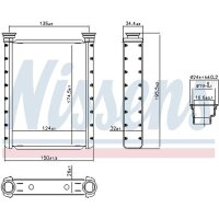 NISSENS 707413 Wärmetauscher, Innenraumheizung