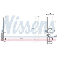 NISSENS 73641 Wärmetauscher, Innenraumheizung