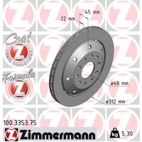 ZIMMERMANN 100.3353.75 Bremsscheibe