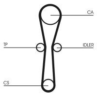 CONTINENTAL CTAM CT1041K1 Zahnriemensatz