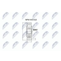 NTY NPW-ME-010 Gelenksatz, Antriebswelle