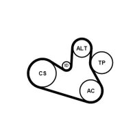 CONTINENTAL CTAM 7PK1066 EXTRA K1 Keilrippenriemensatz