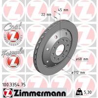 ZIMMERMANN 100.3354.75 Bremsscheibe