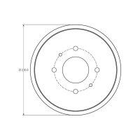 TRW DB4443 Bremstrommel
