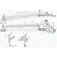 MAGNETI MARELLI 085570738010 Wischergestänge