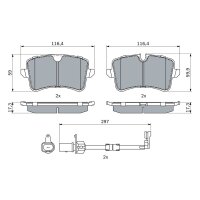 BOSCH 0 986 494 915 Bremsbelagsatz, Scheibenbremse